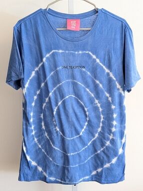 NWT One Teaspoon Blue Tie-Dye Crew Tee